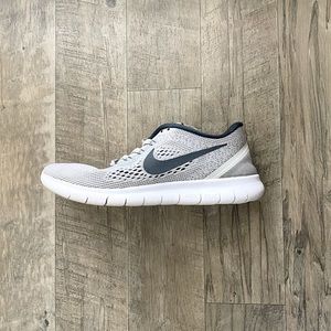 Nike Free Run Grey White Platinum Black